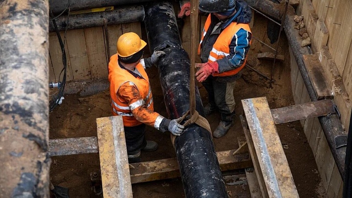 В Косино-Ухтомском районе Москвы проводят реконструкцию газопровода